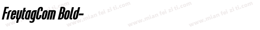 FreytagCom Bold字体转换